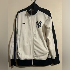 Nike White and Black Long Sleeve Top